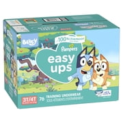 Pampers Easy Ups Bluey Potty Training Pants Boys Size 3T-4T, 76 Count (Select for More Options)