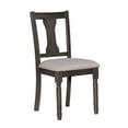 thumbnail image 2 of Home Square 2 Piece Wood Dining Side Chairs Set in Gray, 2 of 11