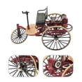 thumbnail image 3 of 26-27 Practical Tricycle Model Miniature Vintage Tricycle Model Ornament Desktop Tricycle Craft Decoration(1:12), 3 of 4
