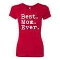thumbnail image 2 of Wild Bobby, Proud Best Mom Ever, Mother's Day, Women Slim Fit Junior Tee, Red, 2XL, 2 of 3