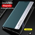 thumbnail image 2 of Luxury Leather Flip Case For Samsung Galaxy S24 S23 S22 S21 S20 Ultra Plus S23 S21 S20 FE S10 Note 20 Ultra 10 Plus Stand Cover, 2 of 5