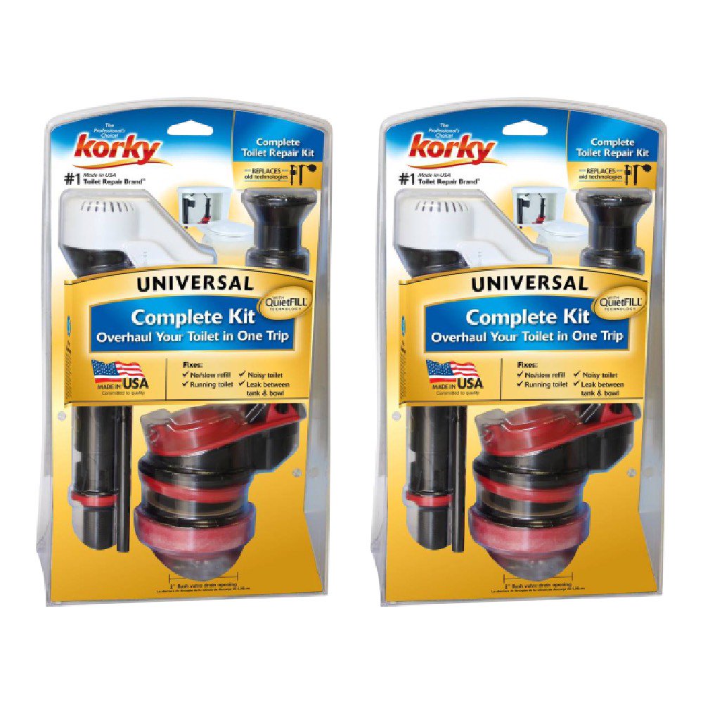 Korky QuietFill Platinum Universal Toilet Repair Kit 4010 Easy Install