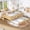 Light Natural, variant on URTR Bed Frame with Built-in Bookshelf & Storage Staircase, Solid Pine Wood Daybed with Pull-Out Trundle & Safety Rails, No Box Spring Needed, Twin, Natural