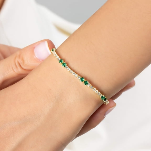 Emerald Tennis Bracelet