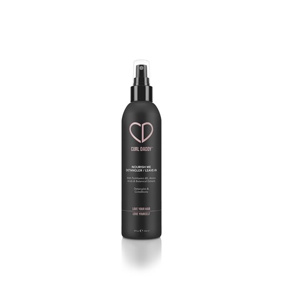 Curl Daddy Nourish Me Leave in Conditioner - Vegan formula designed to condition and detangle your curly hair. Great for all hair textures. Uv Protection. Promotes Hair Growth and scalp health.