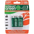 thumbnail image 2 of Ultralast Ulghp4aaa Green High- Reables Aaa Nimh , 4 Pk, 2 of 2