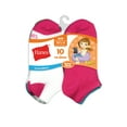 thumbnail image 2 of Hanes Girls Socks, 10 Pack No Show, Sizes S-L, 2 of 4