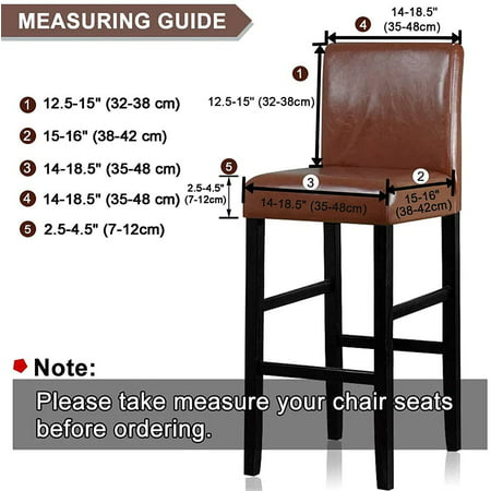 Soft Elastic Furniture Chair Seat Cover, How To Measure Bar Stool Covers