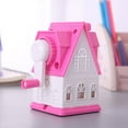 thumbnail image 3 of SagaSave Manual Pencil Sharpener Single Hole Castle Pattern Portable Random Color, 3 of 5