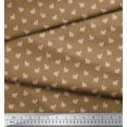 thumbnail image 3 of Soimoi Velvet Fabric Snail Insects Printed Craft Fabric by The Yard 58 Inch Wide, 3 of 3
