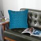 thumbnail image 5 of Funda de almohada de terciopelo de 18x18 "con ribete con estampado de tijeras, funda de cojín suave y lujosa adecuada para sofá y sala de estar de granja, 5 of 5