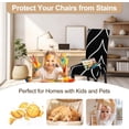 thumbnail image 2 of Dining Room Chair Covers Set of 6, Stretch Parsons Chair Slipcovers Super Fit Spandex Removable Washable Kitchen Chair Protector Cover for Dining Room, Hotel, Ceremony (Black), 2 of 6