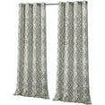 thumbnail image 6 of Kate Aurora Living 2 Pack Reversible Lattice Heavy Duty Thermal Room Darkening Curtain Panels - Gray, 84 in. Long, 6 of 6