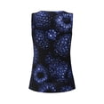 thumbnail image 5 of Lsque Blue-Purple Raspberries Printed Workout Tank Tops for Women, Athletic Sports Tank Tops, Compression Sleeveless Dry Fit Shirts,Sleeveless Yoga Shirt-Large, 5 of 9
