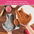 thumbnail image 2 of Farberware Disney Minnie Mouse 3D Cake Pan Gray, Dishwasher Safe and Oven Safe to 450°F, Gray, 2 of 8