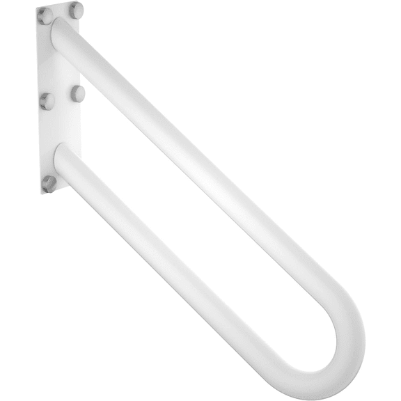 20 inch Stainless Steel Handrail for 1-3 Steps- 1.25" Tube, ZUEXT U Shaped Oil Rubbed White Safety Grab Bar for Stairs, Wall Mounted Hand Railing for Outdoor Garage Entry Interior Exterior Stairway