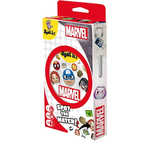 Juego de cartas Zygomatic Spot It! Emojis de Marvel: superhéroes de Marvel