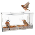 thumbnail image 1 of Window Bird Feeder. Birds Feed Undisturbed Whilst You Watch. Innovative Window Bird Feeders with Strong Suction Cups, 1 of 5