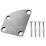 Jinnoda Electric Guitar Neck Joint Back Plate w/4 Screws for Bass Replacement Parts