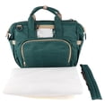 thumbnail image 1 of Cambiador de cuna plegable multifuncional para viajes, bolsa de pañales portátil para exteriores (verde), 1 of 10
