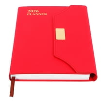 LOLIPPYY 2026 Travel Planner Notebook Red Paper 1 Piece for Adults Office and School Use