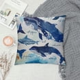thumbnail image 2 of Decorative Pillowcases Pillow Cover King- Whales Collection Bed Pillow Case Pillow Sham Protector Cover for Bed Sofa Couch Microfiber Polyester, 2 of 5