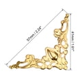 thumbnail image 2 of Uxcell Metal Box Corner Protectors Vintage Decor Edge Guard Protector 41 x 41 x 57mm Gold Tone 40Pcs, 2 of 3