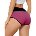 thumbnail image 3 of NOMADIC NOOK Women's High Waist Tummy Control Color-Block Brief 5 Packs, 3 of 4