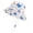 White, variant on Baby Bucket Hat Cute Whale & Starfish Print Wide Brim Adjustable Chin Strap UV Protection Breathable Mesh for Infants 1-4 Years Sun Hat
