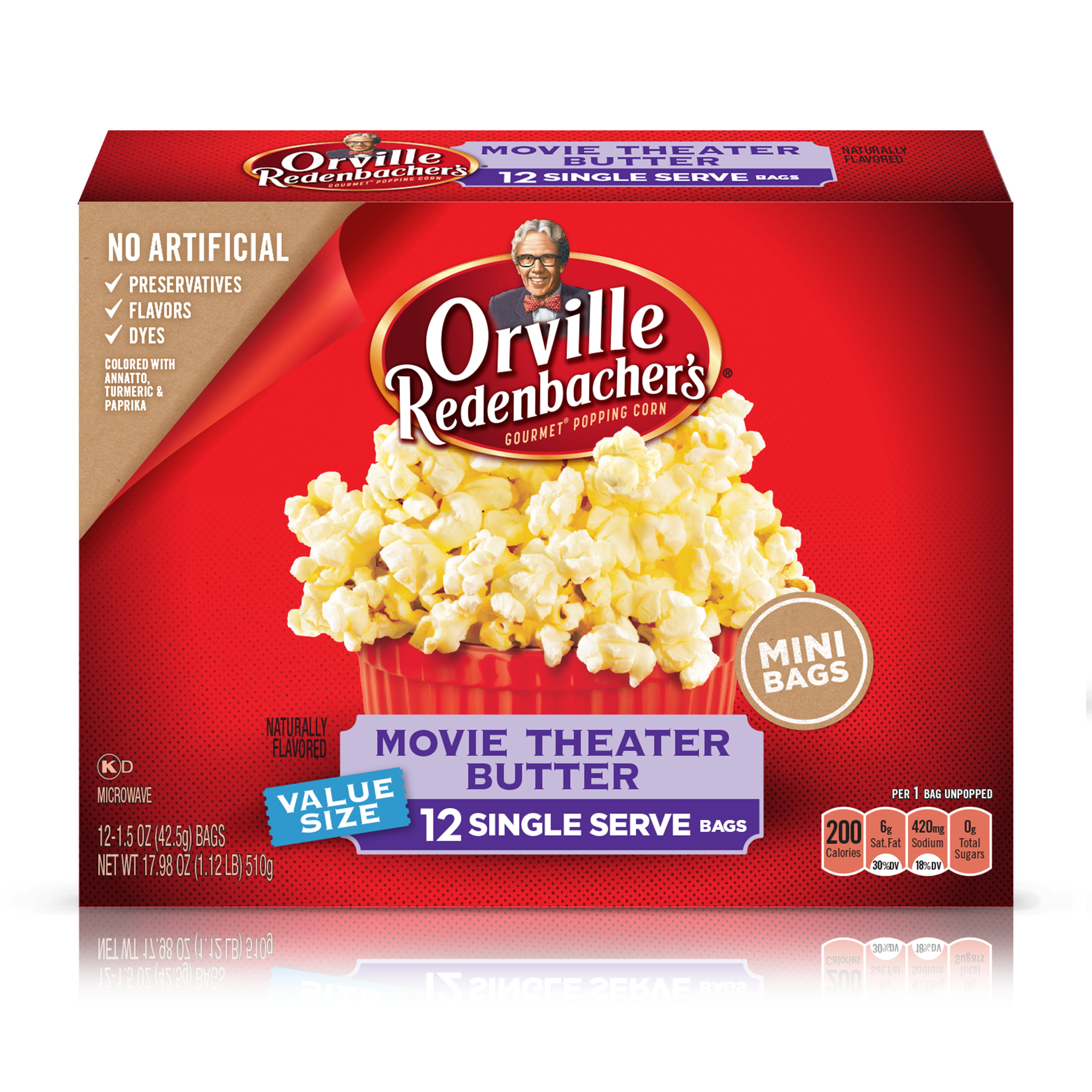 calories in orville redenbacher movie theater popcorn