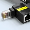 thumbnail image 6 of Ethernet Extenders RJ45 Ethernet Adapters Right Angled Design Compatible for Cat6 Cables RJ45 Male Female Adapter, 6 of 9