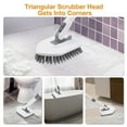 thumbnail image 3 of Multipurpose Shower Mop, High Efficient Cleaning Non-Scratch Experience For Bathroom Kitchen Bathtub Glass Tile Sink Wall, Shower Cleaning Brush With Extendable Handle (52"), 3 of 5