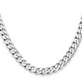 thumbnail image 2 of 925 Sterling Silver Rhodium Plated 8.3mm Curb Chain Necklace 24 Inch Chain Necklace for Women and Men, 2 of 2