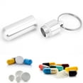 thumbnail image 4 of Mini Pill Holder Case, Waterproof Pill Box Organizer Aluminium Alloy  For Vitamin E For Pills For Capsules For Cod Liver Oil, 4 of 8