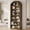 Brown, variant on Fnova 8-Tier 78.7" Tall Arched Bookcase, Wooden Open Bookshelf Display Shelf for Living Room Bedroom Office Library, Black
