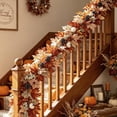thumbnail image 6 of AuroraX Halloween Maple Leaf Vines Artificial Fall Garland Decoration Cute Autumn Farmhouse Hanging Thanksgiving Decorations, 6 of 7