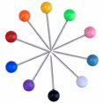 thumbnail image 3 of 500 Pcs Goupilles Rondes en Plastique avec Embouts en Acier, 1/8 Pouce, 10 Couleurs, 3 of 5