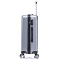 thumbnail image 4 of TUCCI ITALY Lustria Hardside Spinner Luggage 3-Piece Set 20/24/28", Scratch Resistant, Lightweight - Silver, 4 of 8