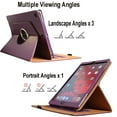 thumbnail image 3 of JYtrend Rotating Case for iPad 10.2 8th 7th Generation Cover with Pocket, Purple, 3 of 6