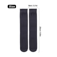 thumbnail image 3 of Deago 2 Pairs Men's Ultra Thin Sheer Dress Socks Soft Nylon Summer Silky Business Socks Breathable Work Trouser Sox Mid Calf, Gray, 3 of 8