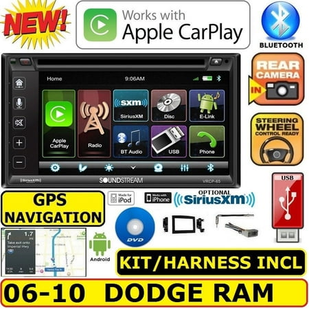 06 07 08 09 10 DODGE RAM GPS NAVIGATION SYSTEM BLUETOOTH CD DVD CAR STEREO