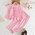 thumbnail image 2 of ZIXKCGDSE Girls 2 Piece Outfits Cute Floral Long Sleeve Top and Pants Vacation Going Out Size 6 Years, 2 of 5