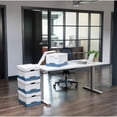 thumbnail image 3 of Bankers Box 00789 Quick/Stor Box, Ltr/Lgl, 12-Inch x15-Inch x10-Inch, 12/CT, White/Blue, 3 of 7