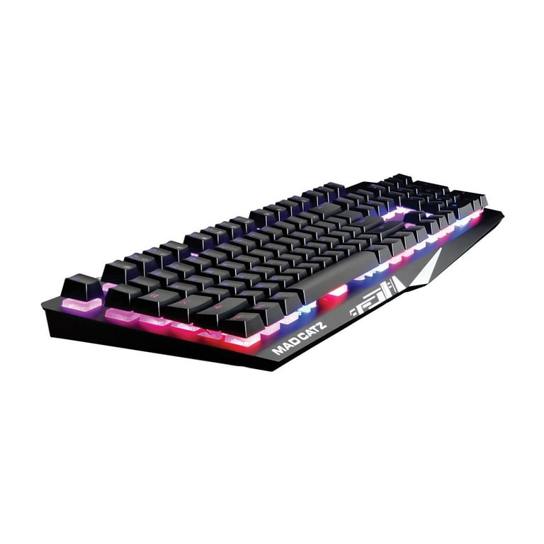 Mad Catz The Authentic S.T.R.I.K.E. 2 Membrane Gaming Keyboard - Black - Cable Connectivity Multimedia Hot Key(s) - Membrane Keyswitch Mad Catz The Authentic S.T.R.I.K.E. 2 Membrane Gaming Keyboard - Black - Cable Connectivity Multimedia Hot Key(s) - Membrane Keyswitch