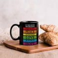 thumbnail image 6 of Funny Coffee Mug The Lord Is My Shepherd And He Knows I''m Gay Coffee Tea Cups Colors Homosexual Lesbian Elegant Ceramic Mugs Gifts for Dad Adults Family Retirement 11oz Black, 6 of 6