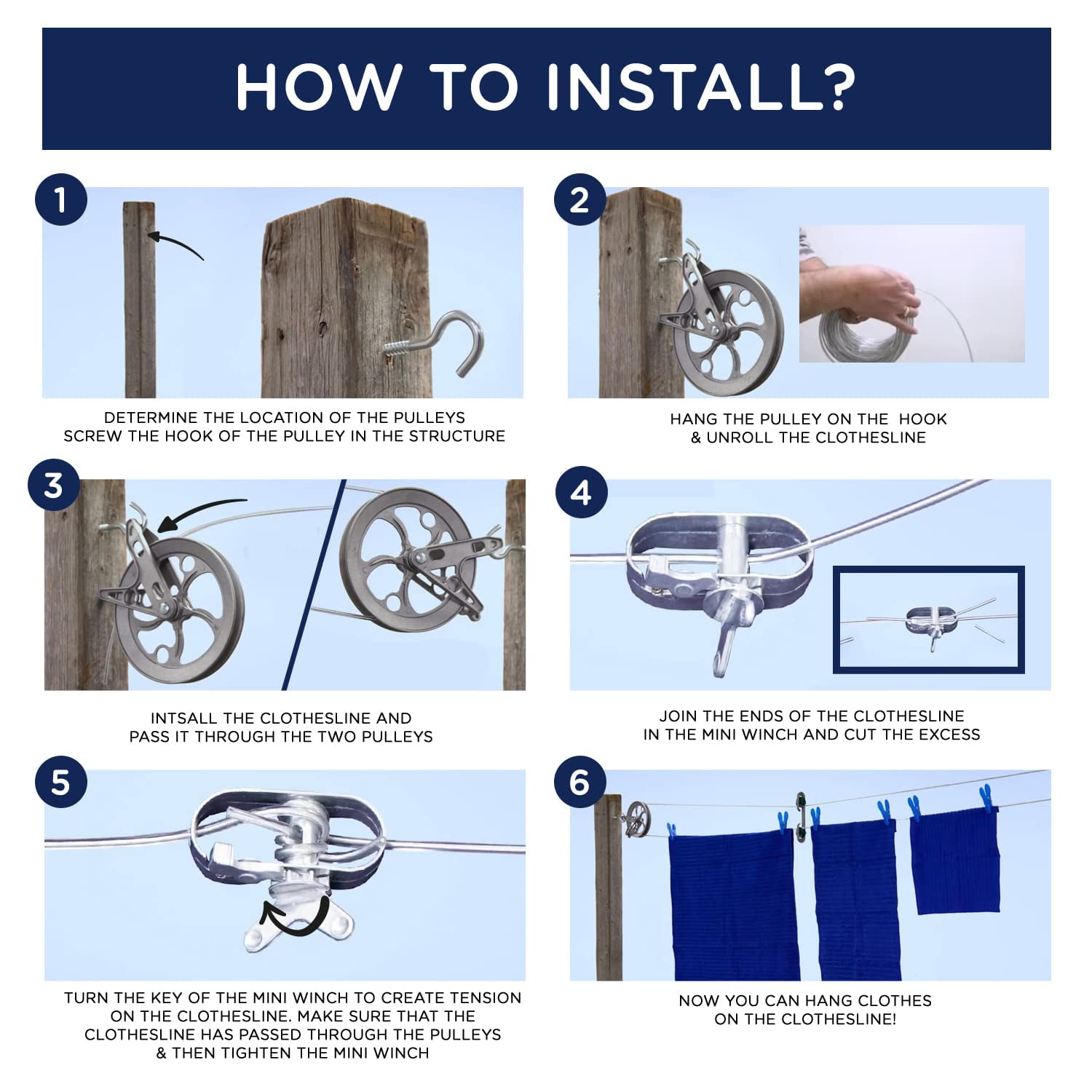 Ben-Mor Super Heavy Duty Clothesline, 100' clear clothesline