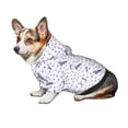thumbnail image 3 of Bingfone Lavender Flowers Dog Clothes Hoodie, Pet Winter Coat,Puppy Sweatshirts for Small Dogs Boy Girl,Suitable for All Breeds-XX-Large, 3 of 6