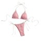 thumbnail image 2 of Traje de baño para mujer, bikini de moda de color liso con tirantes divididos, conjunto de dos piezas, trajes de baño para mujer, conjuntos de bikini para mujer, trajes de baño bikini para mujer, 2 of 3