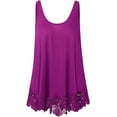 thumbnail image 1 of HSHDLDF Plus Size Swing Lace Flowy Tank Top for Women, 1 of 3