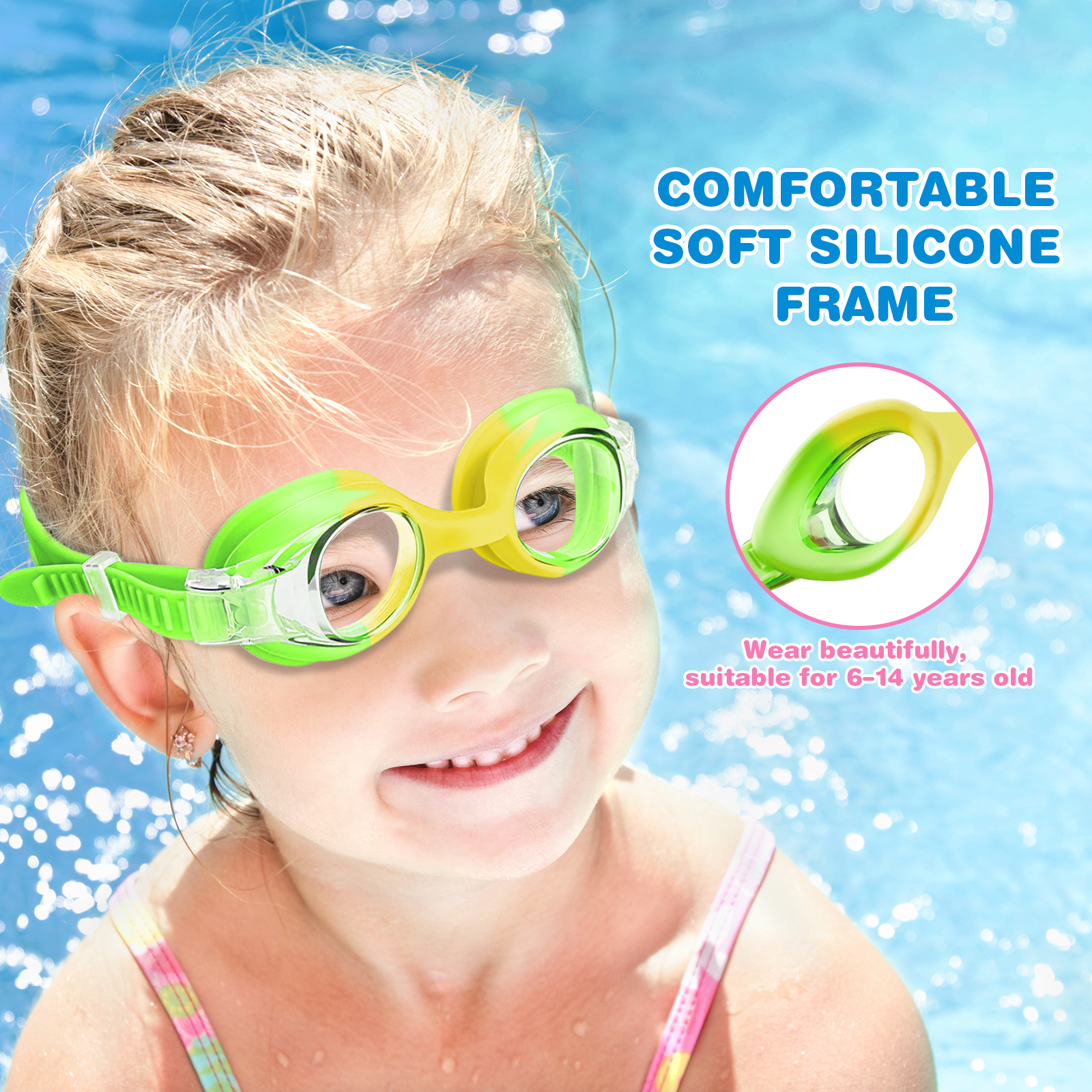 Fogulo Kids Swim Goggles 4-Pack photo 6